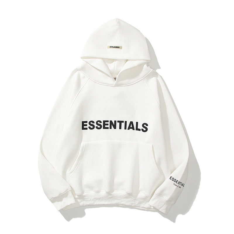 Fog Fear Of God Essential Hoodie Fog Fear Of God Essential Reflective ThreeDimensional Letters Men's Oversize Hoodie Sweater Essl