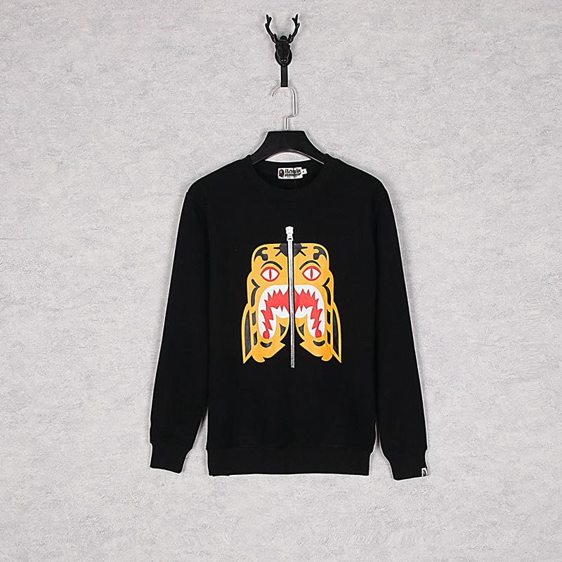 A Ape Print Sweatshirts Autumn and Winter Printing Male and Female Couples Wear Brushed Hoody