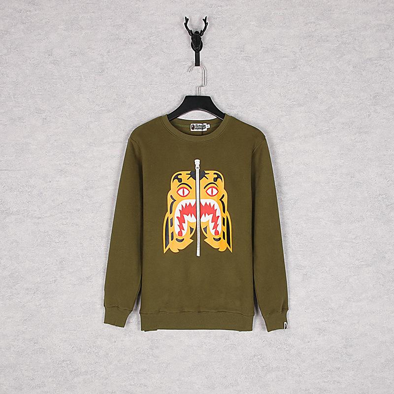 A Ape Print Sweatshirts Autumn and Winter Printing Male and Female Couples Wear Brushed Hoody