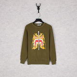 A Ape Print Sweatshirts Autumn and Winter Printing Male and Female Couples Wear Brushed Hoody