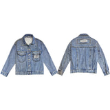 Pearl Jean Jacket Spring and Autumn Beaded Fashion All-Match Denim Jacket Women's Fashion