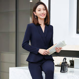 Women Pants Suit Uniform Designs Formal Style Office Lady Bussiness Attire Autumn and Winter Business Clothing Suit Work Clothes