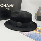 Fedora Hat Wool Felt Top Hat Men Vintage British Gentleman Jazz Top Hat