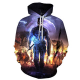 Captain America Hoodie 3D Printed Sweater Men's Loose plus Size