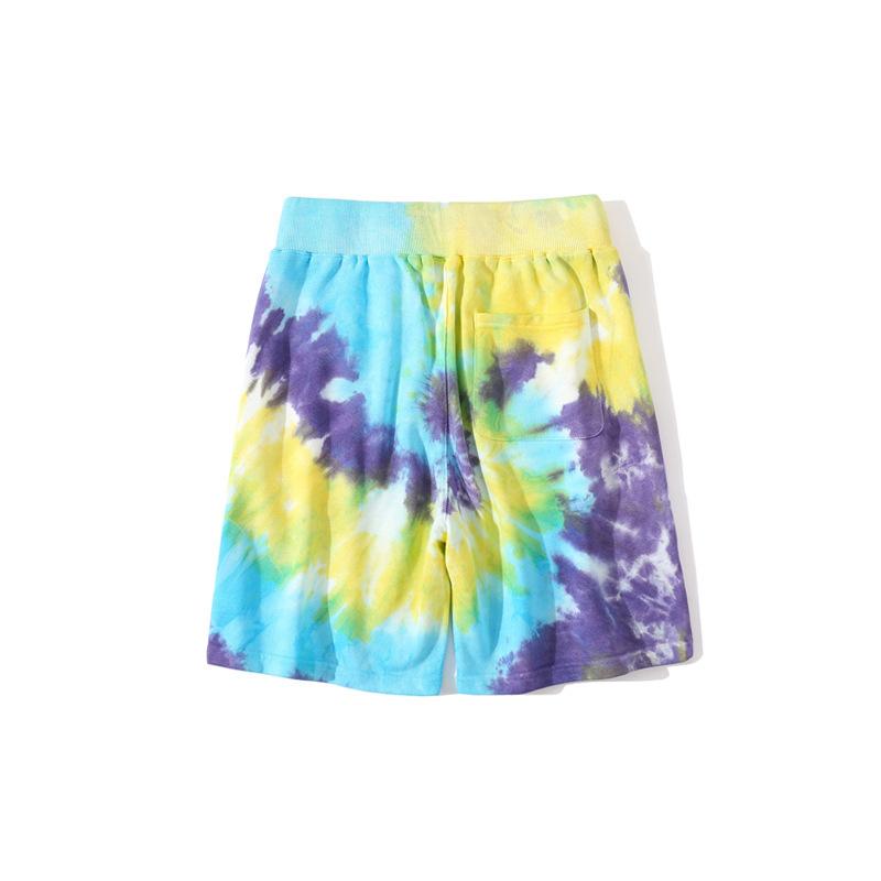 A Ape Print Shorts Ape Head Blue Yellow Purple Shorts High Quality Casual Pants Beach Pants