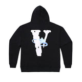 Vlone Hoodie Autumn and Winter Singer Hip Hop Hoodie Loose Men's and Women's Hoodie