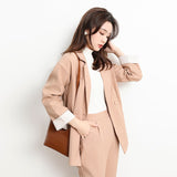 Women Pants Suit Uniform Designs Formal Style Office Lady Bussiness Attire Autumn Small Suit Casual Fashion Two-Piece Suit Women