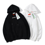 Autumn And Winter Off Color Arrow Print Letters Men And Women