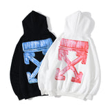 Autumn And Winter Off Color Arrow Print Letters Men And Women