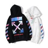 Autumn And Winter Colorful Arrow Hoodie Coat Men And Women
