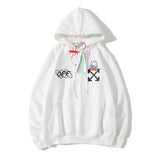 Autumn And Winter Off Hooded Sweater Men And Women Couple