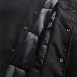 Varsity Jacket for Men Baseball Jackets Winter Men's Vintage Cotton-Padded Coat