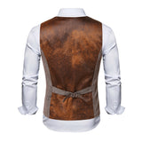 Mens Dress Vests Business Waistcoat Autumn and Winter Leisure Suit Vest Business Slim Fit