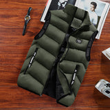 Men's Vest Casual Sleeveless Jacket Men Jacket Autumn and Winter Vest Vest for Men