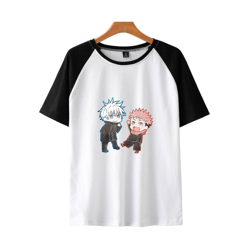 Anime TShirts Aesthetic Men's Shirt Loose Trendy Short Sleeve Men