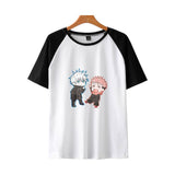 Anime TShirts Aesthetic Men's Shirt Loose Trendy Short Sleeve Men