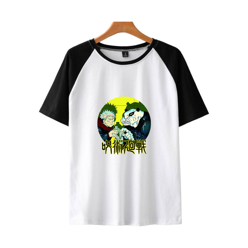 Anime TShirts Aesthetic Men's Shirt Loose Trendy Short Sleeve Men