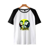 Anime TShirts Aesthetic Men's Shirt Loose Trendy Short Sleeve Men