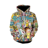 Rick and Morty  Pullover Hoodie Sweatshirts Digital Printing Sweater Men's Sweater 3D Digital Printing Anime Sweater
