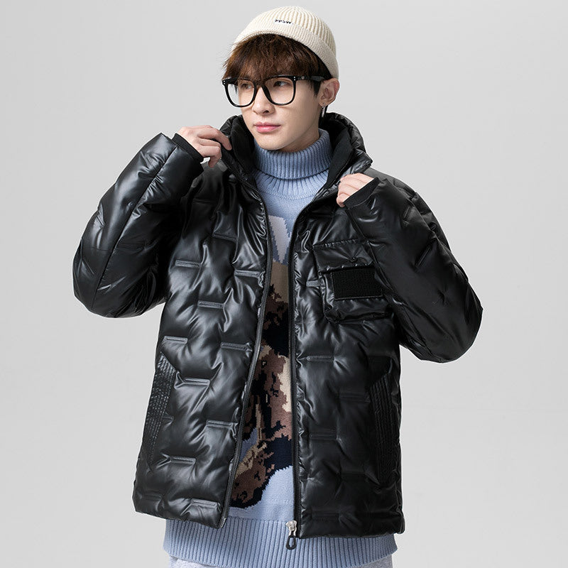 Men's Clothing Winter plus Size Retro Jacket Men's Loose and Warm down Jacket Men down Coat