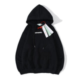 Autumn And Winter Off Color Arrow Print Letters Men And Women