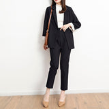 Women Pants Suit Uniform Designs Formal Style Office Lady Bussiness Attire Autumn Small Suit Casual Fashion Two-Piece Suit Women