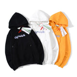 Autumn And Winter Off Arrow Ow Fashion Loose Velvet Men'S And Women'S Hoodie