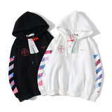 Autumn And Winter Colorful Arrow Hoodie Coat Men And Women