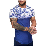 Slim Fit Muscle Gym Men T Shirt Men Rugged Style Workout Tee Tops Summer Fashion Men Crew Neck Fitness Sportswear Casual Men's T-shirt