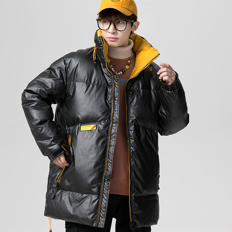 Men's Winter plus Size Loose Top down Jacket Daily Men's Warm Coat Men down Coat