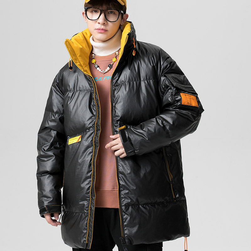 Men's Winter plus Size Loose Top down Jacket Daily Men's Warm Coat Men down Coat