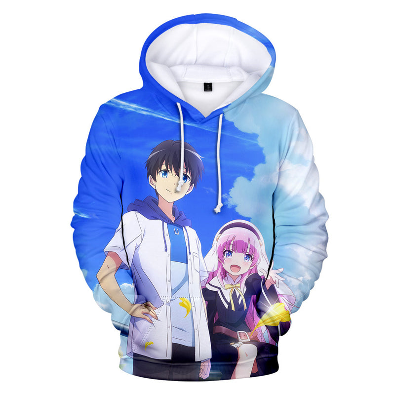 Anime Hoodie Hoodies Pullover Cosplay Costume Autumn 3D Digital Printed Hood Long Sleeve Sweater Men