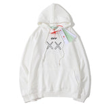 Autumn And Winter Printed Arrow Hooded Sweater Men And Women Loose