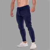 Mens Sweatpants Sports and Fitness Running Trousers Solid Color Casual Running