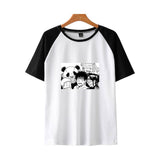 Anime TShirts Aesthetic Men's Shirt Loose Trendy Short Sleeve Men