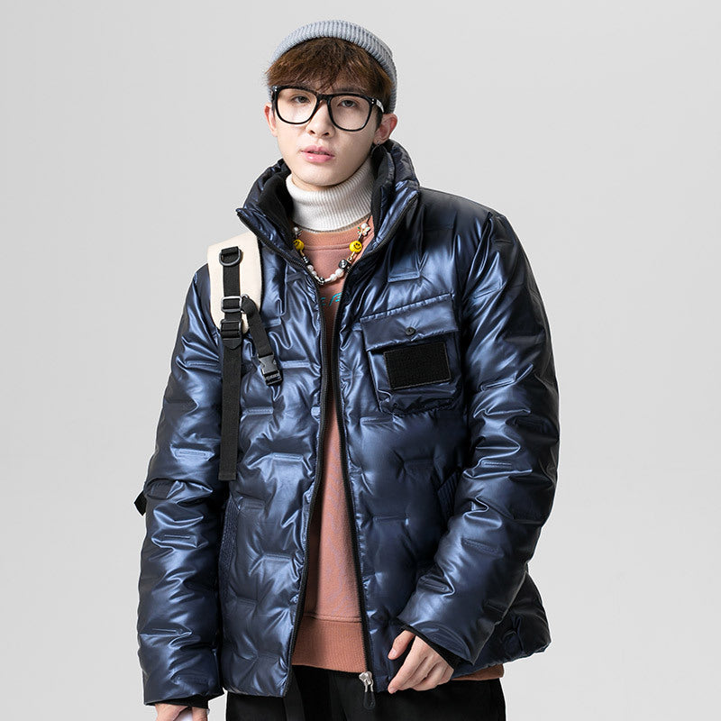 Men's Clothing Winter plus Size Retro Jacket Men's Loose and Warm down Jacket Men down Coat