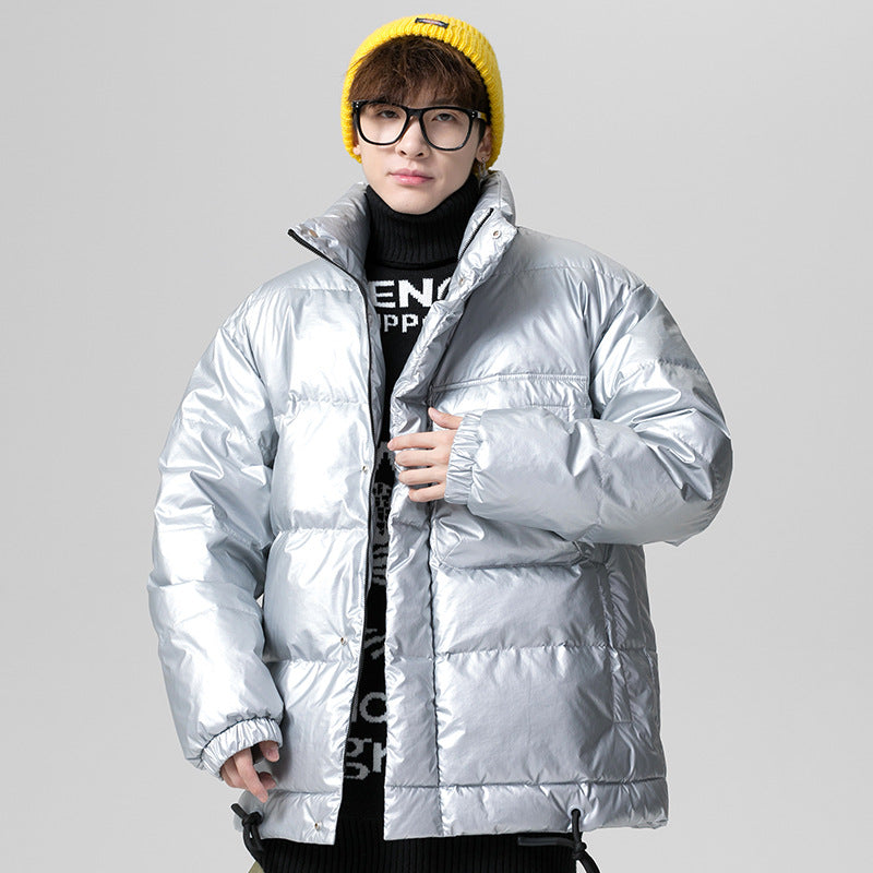 Men's Winter Daily down Jacket Casual plus Size Loose Top Men's Warm Padded Jacket Men down Coat