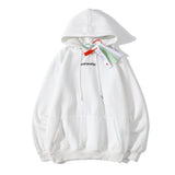 Autumn And Winter Off Color Arrow Print Letters Men And Women