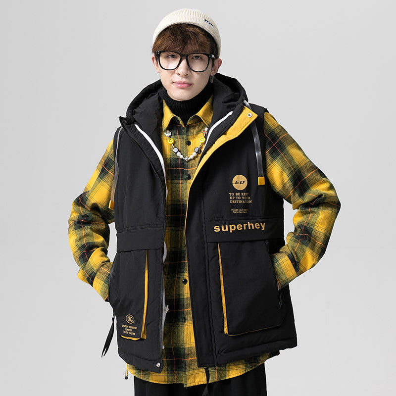 Men's Winter Warm down Jacket Coat plus Size Loose Casual Daily Top Men down Coat