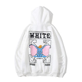 Ow Dumbo Printed Boys And Girls Velvet Padded Hooded Sweatshirt