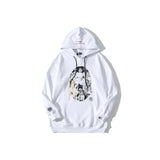 A Ape Print Hoodie Printed Head Brushed Hoody Men and Women Student Hoodie