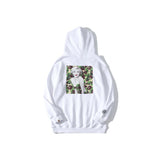 A Ape Print Hoodie Printed Fleece Sweater Men's and Women's Hoodies