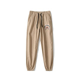 A Ape Print Pant Trendy Brand Men's Shark Head Waist-Tied Ankle-Tied Woven Fabric Trousers