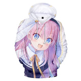 Anime Hoodie Hoodies Pullover Cosplay Costume Autumn 3D Digital Printed Hood Long Sleeve Sweater Men