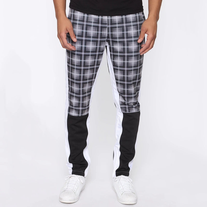 Mens Sweatpants Camouflage Stitching Casual Sports Trousers Fashion Fashion Brand Men's Plaid Fitness Pants