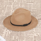 Fedora Golf Hats Wool Cap Women Autumn and Winter Warm Vintage Top Hat Women