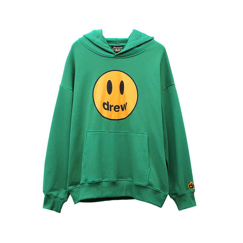 Justin Bieber Drew House Hoodie Smiley Sweater Hooded Pullover Baggy Coat Sweater