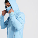 Men's Sports Hoodie Men Sweatshirts Fitness Male's Hoodies Autumn and Winter plus Size Loose Masked Turtleneck Men's Personal Leisure Hooded Sweater