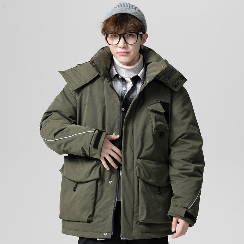 Men's Winter Thick Warm Jacket Casual Large Size Loose Men's Daily down Jacket Men down Coat