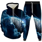 Fire and Ice Hoodie Two-Piece Set
